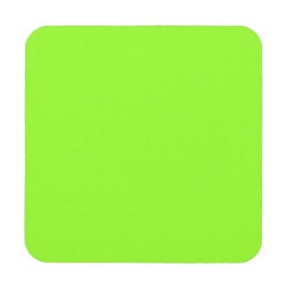 Plain Lime Green Background. Coaster