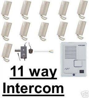 C8C KOCOM DOOR ENTRY ACCESS 11 WAY ALL MASTER WIRED MULTIPLE INTERCOM SYSTEM Complete Surveillance Systems  Camera & Photo