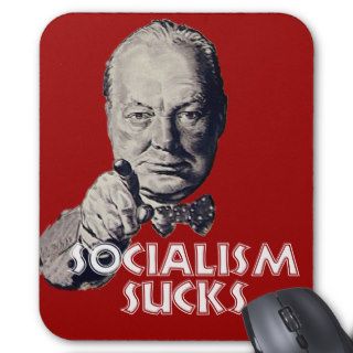 Churchill Quote Socialism Sucks Mousepad