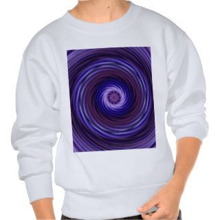 Psychedelic Purple Spiral Pullover Sweatshirt