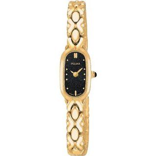 Pulsar Women's PEX528 Dress Gold Tone Stainless Steel Watch Watches
