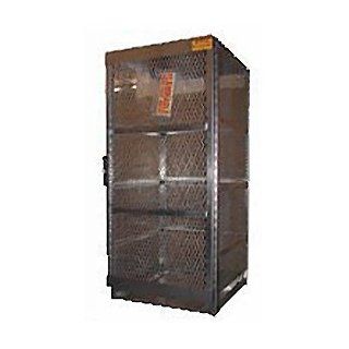Aluminum Vertical Gas Cylinder Cabinet   2 Cylinder Capacity Hazardous Storage Lockers