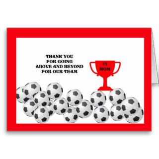 Soccer Mom Thank You Card