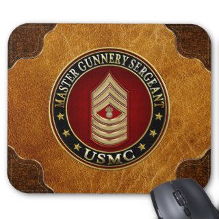 US Marines Master Gunnery Sergeant (USMC MGySgt) Mousepad