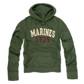 Rapid Dominance Genuine US Marines Military Fleece Pullover Hoodies   Olive   Small   at  Mens Clothing store