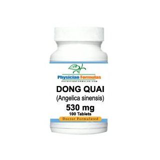 Dong Quai angelica sinensis Root Herb Supplement 530 Mg, 100 Tablets   Endorsed by Dr. Ray Sahelian, M.D Health & Personal Care