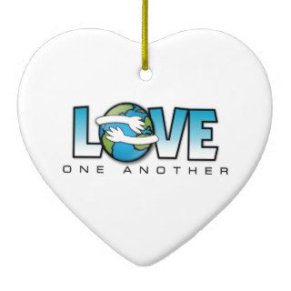 Love One Another Customize Product Christmas Tree Ornaments