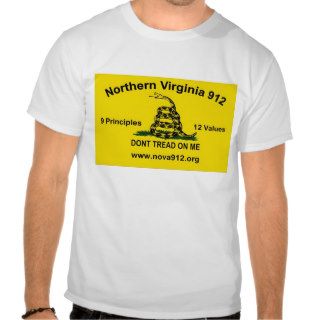 Northern Virginia 912   Gadsden Flag T Shirts