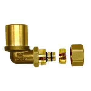 3/4 in. Compression x 3/4 in. Brass 90 Degree Male Sweat PAP Elbow RPAE4C4MS