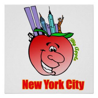 New York City Big Apple Print