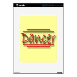 Dancer underlined  red decal for iPad