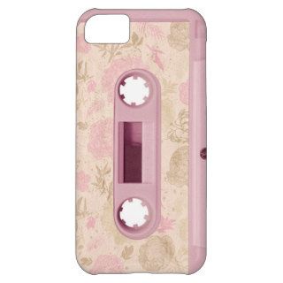 Soft Pink Vintage Cassette iPhone 5 Case