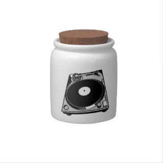 Black & White Turntable Candy Jars