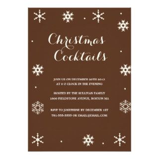Christmas Cocktails Holiday Invite
