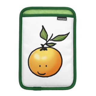 cute fruit orange cartoon sleeve for iPad mini