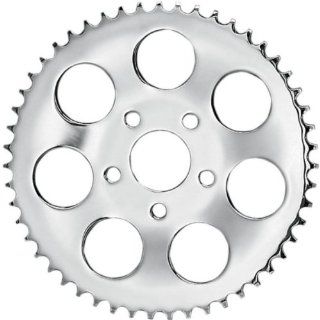 Drag Specialties Dished (.46in. Offset) Rear Sprocket   51T , Sprocket Position Rear, Sprocket Teeth 51, Color Chrome, Material Steel, Sprocket Size 530 19387 BX20 Automotive