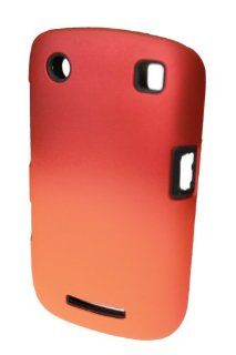 GO BC531 2 in 1 Dual Rubberized Protective Hard Case for Blackberry 9360   1 Pack   Retail Packaging   Red/Orange Cell Phones & Accessories