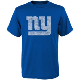 NFL Team Apparel Youth New York Giants Distressed Team Logo Short Sleeve T 