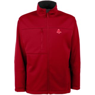 Antigua Mens Boston Red Sox Traverse Fleece Back Full Zip Jacket   Size