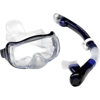 TUSA SPORT Adult Pro Series Kapalua Dry Mask and Snorkel Combo, Cobalt