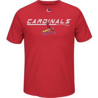 MAJESTIC ATHLETIC Mens St. Louis Cardinals Aggressive Feel Short Sleeve T 