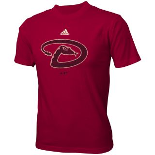 adidas Youth Arizona Diamondbacks Distressed Logo Short Sleeve T Shirt   Size