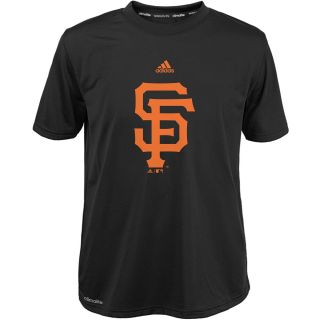 adidas Youth San Francisco Giants ClimaLite Team Logo Short Sleeve T Shirt  