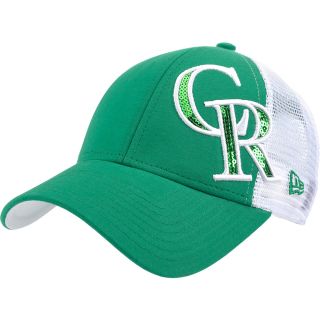 NEW ERA Womens Colorado Rockies St. Patricks Day Sequin Shimmer 9FORTY