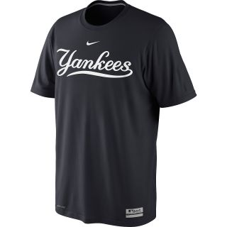 NIKE Mens New York Yankees AC Dri FIT Legend Logo Short Sleeve T Shirt   Size