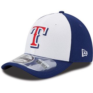NEW ERA Mens Texas Rangers White Front Diamond 39THIRTY Stretch Fit Cap   Size