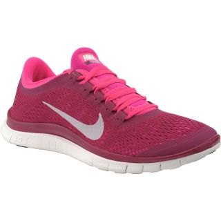 NIKE Womens Free 3.0 V5 Running Shoes   Size 7, Pink/white