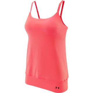 UNDER ARMOUR Womens Essential Banded Tank   Size Medium, Brilliance/pewter