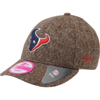 NEW ERA Mens Houston Texans 9FIFTY Team Tweed Snapback Cap, Brown
