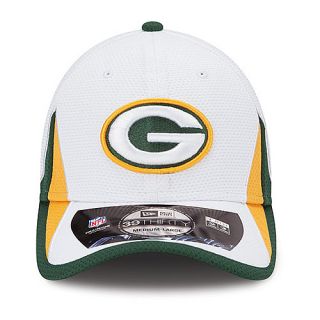 NEW ERA Mens Green Bay Packers Training Camp 39THIRTY Stretch Fit Cap   Size