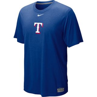 NIKE Mens Texas Rangers AC Dri Fit Logo Legend Short Sleeve T Shirt   Size