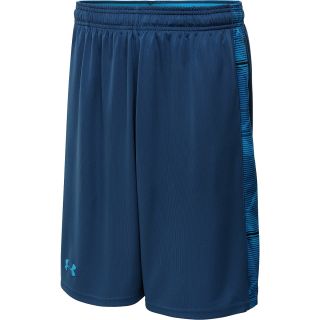 UNDER ARMOUR Mens Micro Printed 10 Training Shorts   Size Xl, Wham/blue