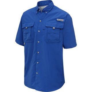 COLUMBIA Mens Bahama II Short Sleeve Shirt   Size Xl, Vivid Blue