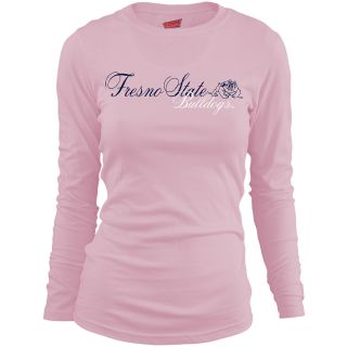 MJ Soffe Girls Fresno State Bulldogs Long Sleeve T Shirt   Soft Pink   Size