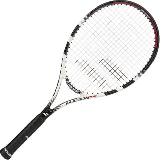 BABOLAT Adult Pulsion 102 Pre Strung Tennis Racquet   Size 4, White/black