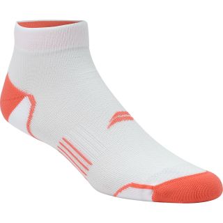 SOF SOLE Fit Performance Running Low Cut Socks   Size Medium, White/coral