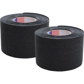MCDAVID Athletic Tape   2 Pack of 12.5 yd Rolls, Black