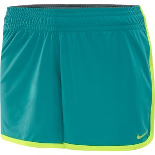 NIKE Womens 3.5 Fly Knit Shorts   Size Small, Turbo Green/grey