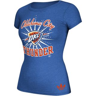 adidas Womens Oklahoma City Thunder Originals Shootout Short Sleeve T Shirt  