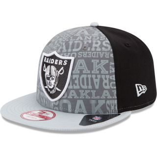 NEW ERA Mens Oakland Raiders Reflective Draft 9FIFTY One Size Fits All Cap,