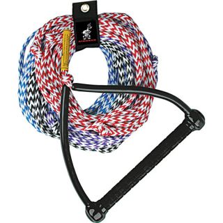 Airhead 75 Foot 4 Section Water Ski Rope with Tractor Grip Handle (AHSR 4)