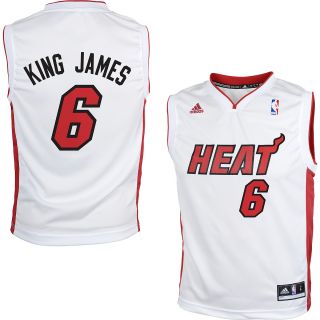 adidas Youth Miami Heat LeBron James Nickname Collection Replica Home Jersey  