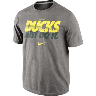 NIKE Mens Oregon Ducks Just Do It Short Sleeve T Shirt   Size Large, Dk.grey