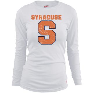 MJ Soffe Girls Syracuse Orange Long Sleeve T Shirt   White   Size Large,