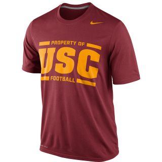NIKE Mens USC Trojans Practice Legend Short Sleeve T Shirt   Size Large,