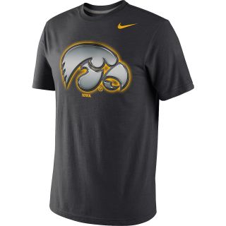 NIKE Mens Iowa Hawkeyes Stealth Mascot Tri Blend Short Sleeve T Shirt   Size